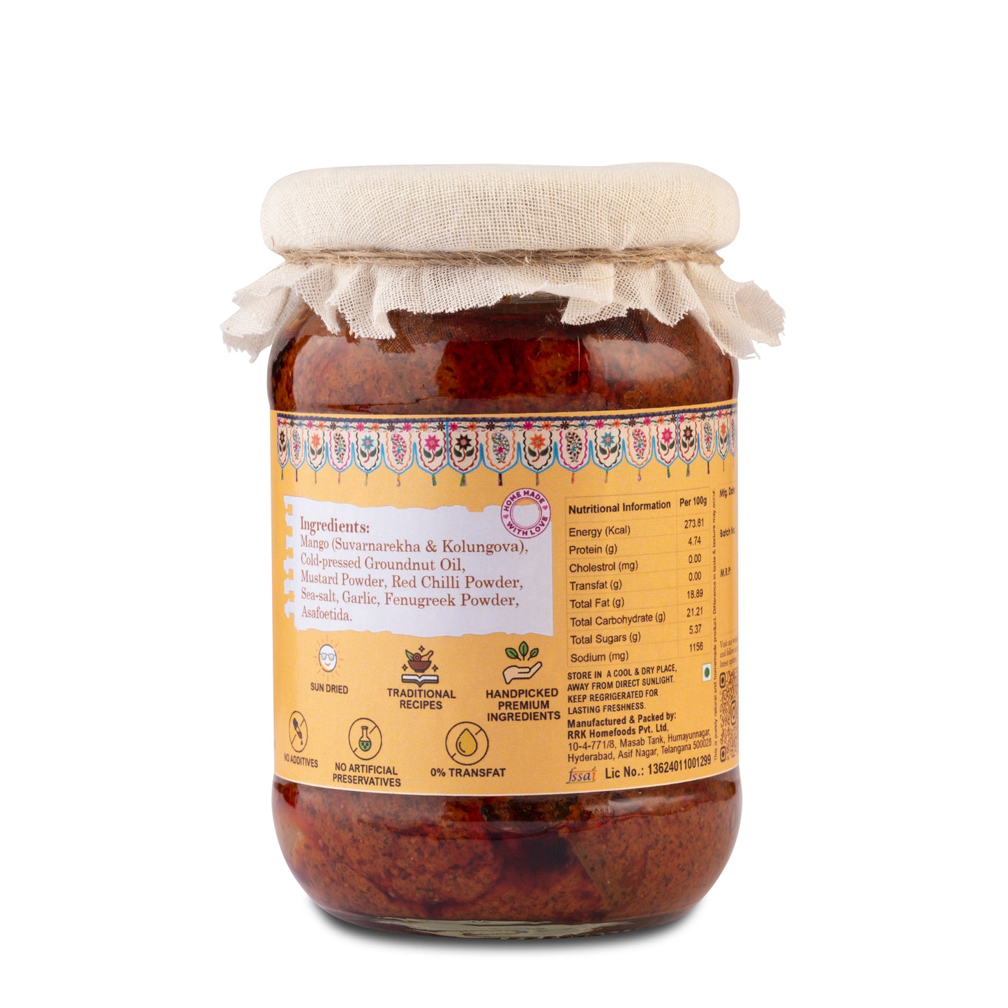 Spicy Mango Pickle (Avakaya)